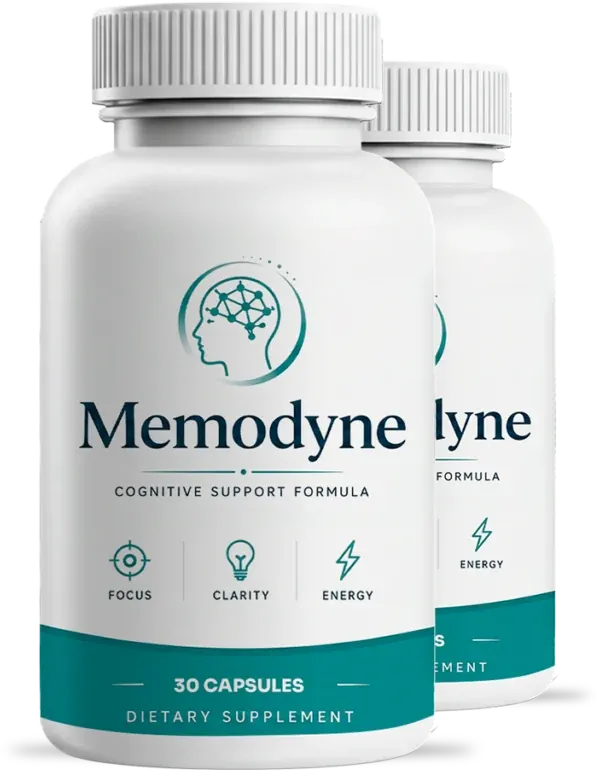 Memodyne cognitive support capsules, bottle packaging