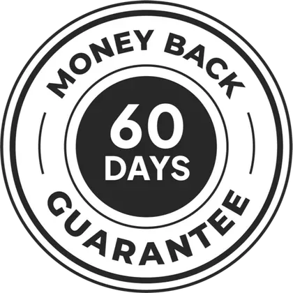 Memodyne 60-day money-back guarantee seal